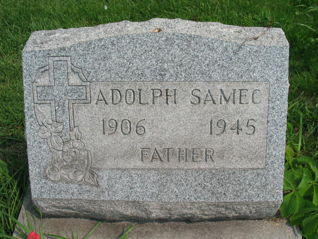 Adolph Samec tombstone